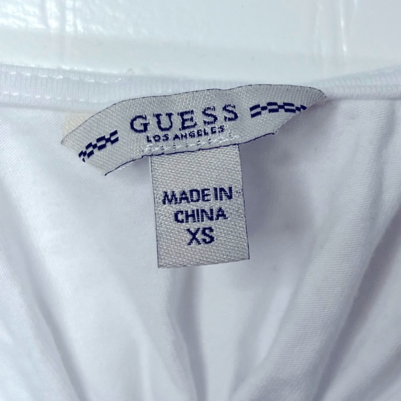 GUESS Women's Top Small Tank Bodysuit Twist Strap V Neck - Picture 4 of 4